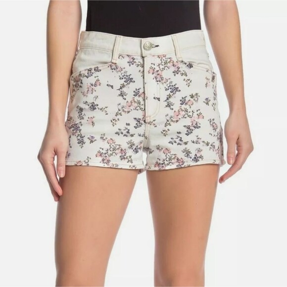 Rag & Bone Ellie Floral Print High-Rise Shorts with Western Back Yoke - Picture 1 of 13